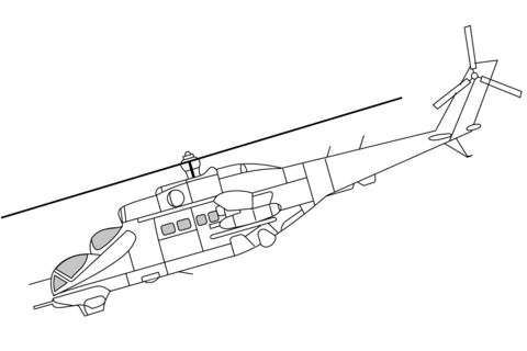 Mil Mi 24 Helicopter Coloring Page